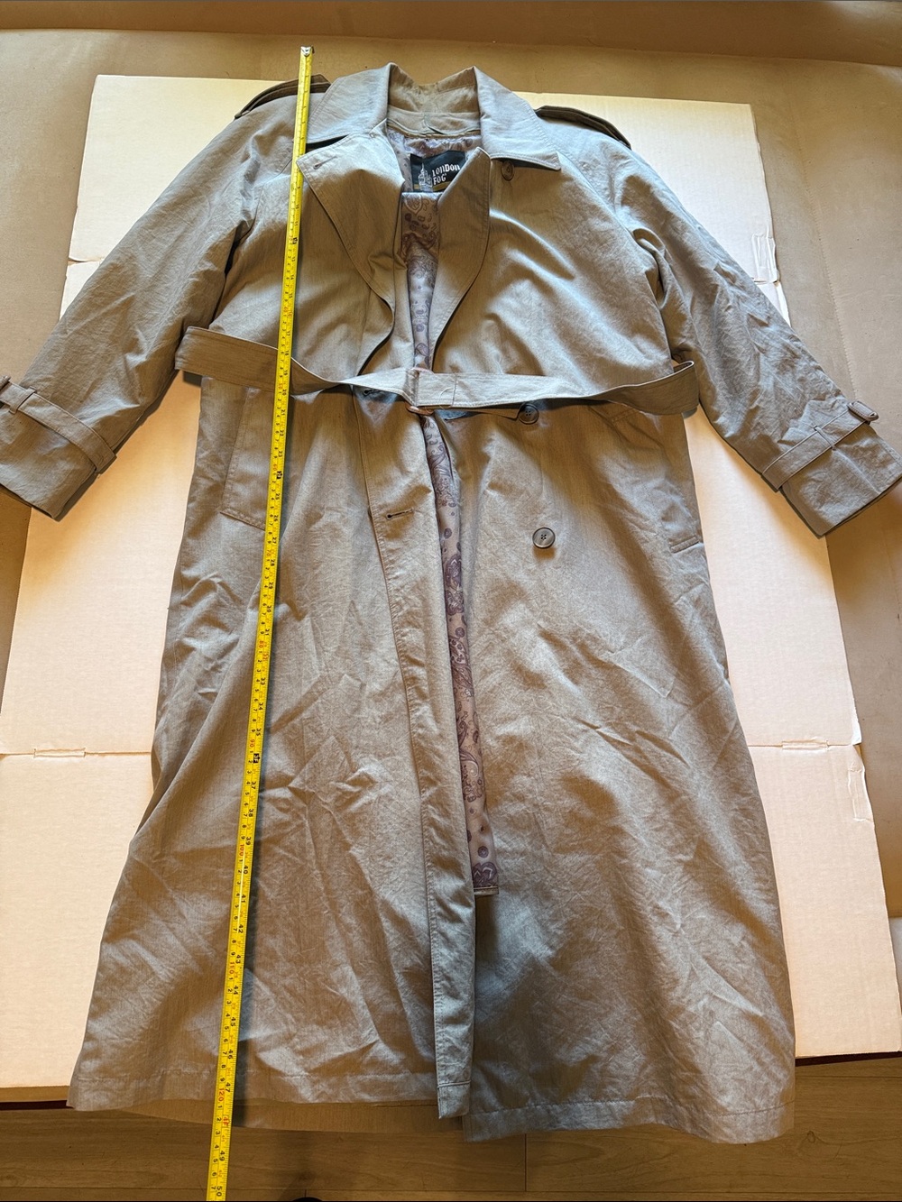 London Fog Tan Trench Coat
